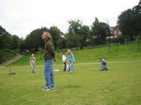 Aufnahmeort: Hastings Alexandra Park Aufnahmedatum: 2005-07-08 ©meins ...Cricket haben wir auch gespielt!