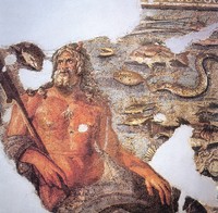 Okeanos, Mosaik im Museum in Antakya
