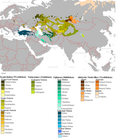 Verbreitungsgebiet der Turkvölker