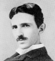 Nikola Tesla 1893, im Alter von 37 Jahren
