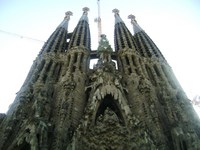 Sagrada Familia, antike Fassade